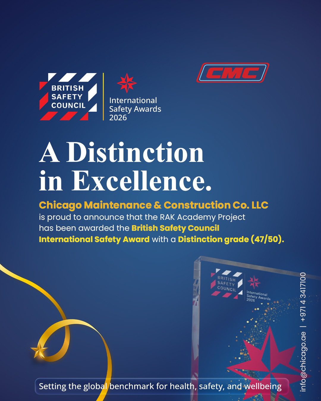 International Safety Awards 2026 – CMC Wins Distinction for RAK Academy ...